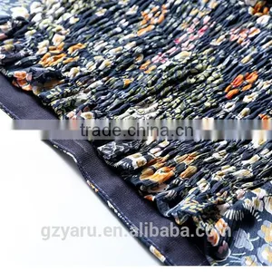 Latest Fashion Design Backless Chiffon V-neck Priting Slim Fit Shirts Ladies Tops thumbnail-6