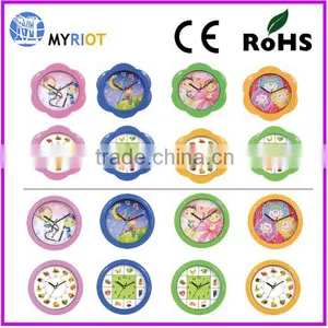 7 Inch Children Room Cute Plastic Wall Clocks / Cute Bells thumbnail-1