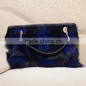 2015 New Arrival Fashion Factory Price Real Fox Fur Lady Handbag thumbnail-2