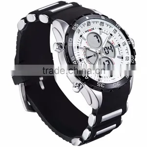 WEIDE New Waterproof Military Watch Fashion Watch Company Rubber Bracet Diver Waterproof LCD Silicone Watch Manufacture thumbnail-4