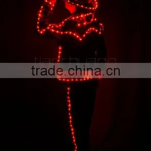 LED Light Street Dance Costume, Wireless DMX512 Flash Dance Costume thumbnail-1
