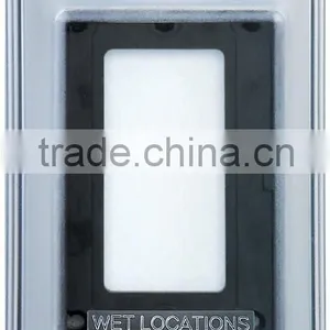 UL Listed 1 Gang Weatherproof Cover Duplex GFCI Toggle Clear thumbnail-1