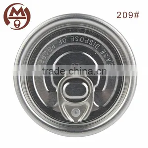 206# Aluminum Beverage Cans Easy Open End for Energy Drink thumbnail-1
