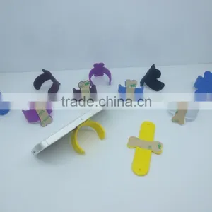 Durable 3M Sticker One Touch Silicone Mobile Stand thumbnail-2