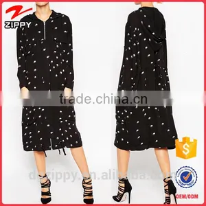 Latest Ladies Western Two-piece Plain Net Hoodie Dress Designs thumbnail-1