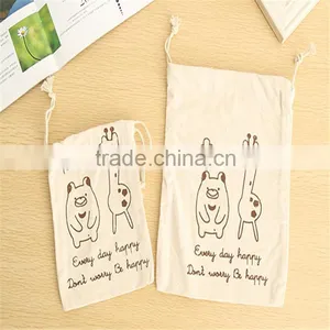 Custom Cotton Canvas Drawstring Bag Wholesale thumbnail-1