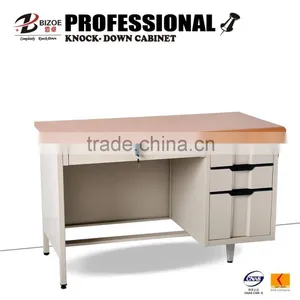 China Furniture Manufacturer Metal 3 Drawers Computer Desks for One Person thumbnail-2