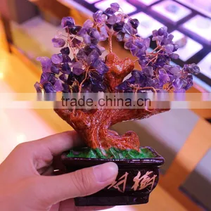 Natural Rock Colored Small Crystal Trees for Sale thumbnail-1