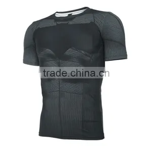 2016 New Latest Shirt Designs Gym Sublimation Printed Shirt for Men Sports Printing T-shirt Custom t Shirt Print Quality Choice thumbnail-4