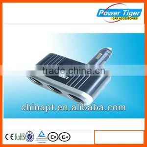 Three Way Car Cigarette Lighter Socket Splitter thumbnail-1
