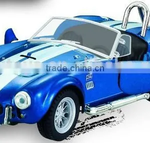 Die Cast Car 1 32 Scale Alloy Model Car Shelby Cobra With Light Sounds Wholesale Diecast Cars Custom Logo thumbnail-5