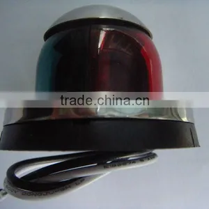 Stainless Steel Bi-Color Combination Deck Mount Bow Navigation Light thumbnail-2