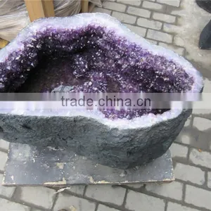 Large Natural Amethyst Quartz Crystal Geodes thumbnail-2