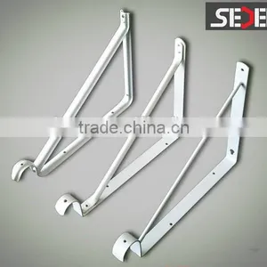 White Metal Shelf Bracket With Rod Holder, China Manufacturer thumbnail-1