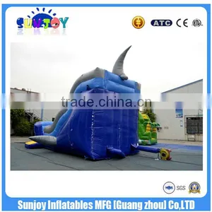 Commercial Inflatable Whale Ship Slide ,Double Lane Slide ,Bunk Bed With Slide For Kid thumbnail-4