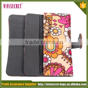 2015 New Simple Vintage Floral Fancy Long Women Wallet thumbnail-6