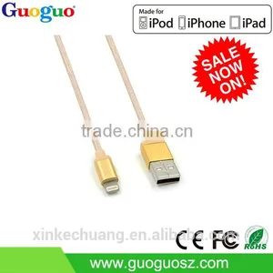2016 New Fashinable Nylon Braided Cable Aluminum USB Charger Cable thumbnail-5