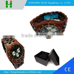 2016 Fashion Luxury Quartz Wooden Watches for Mens Wrist Watches thumbnail-1