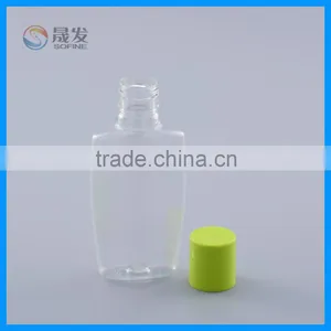Green Cap Transparent Glass Bottle Plastic Body Pet Lotion Bottle thumbnail-2