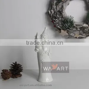 New Hot Ceramic Santa Claus With Electric Light Home Decoration thumbnail-5