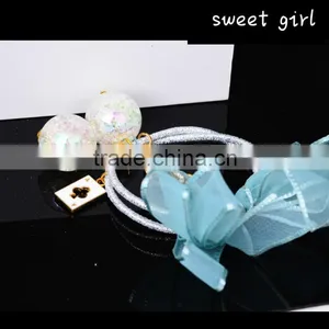 Square Crystal Ponytail Holder Rhinestone Elastic Hair Rope F108 thumbnail-2