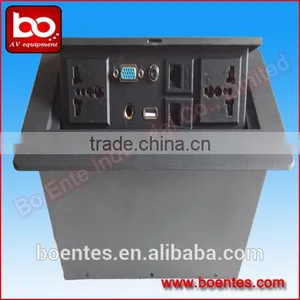 Economic Desktop Power Outlets With AV Jack/ Tabletop Manual Socket Box thumbnail-1
