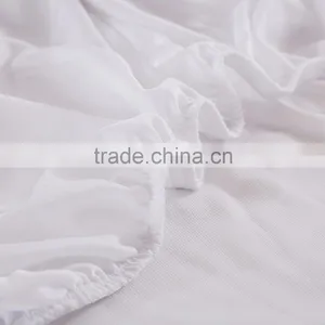 Skirted White Anti Bed Bug Coral Fleece Washable Mattress Protector thumbnail-6