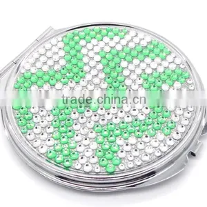 Promotional Silver Metal Compact Mirror for Ladies and Makeup Compact Mirror thumbnail-1