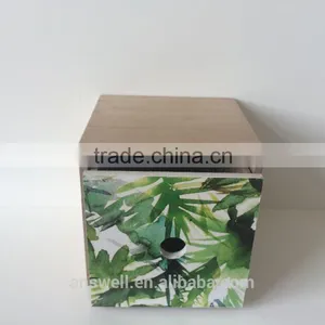 Beautiful Summer Time Green Discount Decorative Storage Wooden Handmade Craft Table Case thumbnail-4