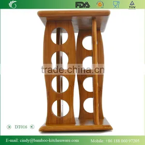 DT016 Paniting Bamboo/Wooden Rotating Kitchen Spice Rack/ Holder for Pepper thumbnail-1