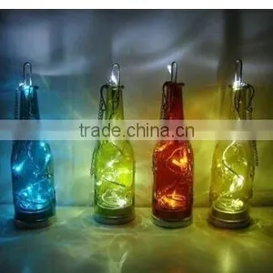 Christmas Gift LED Light Insert Mercury Glass Bottle Votive Glass Bottle With LED Light Wholesale thumbnail-1