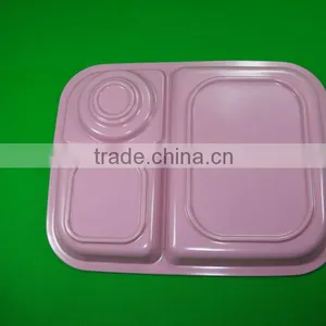 3 Sections Melamine Kids Plate thumbnail-2