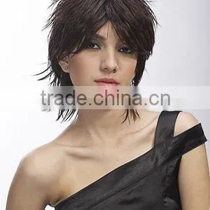 Manufacture Glue Short Synthetic Hair Wigs for Men or Women thumbnail-2
