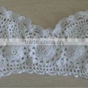White Crochet Flower Top thumbnail-1