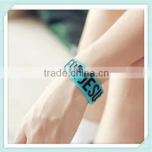 Wide Black Silicone Sport Wristband, Custom Cheap Silicone Wristbands thumbnail-6