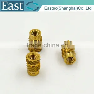 Small Brass Machining Metal Insert Nut for Plastic thumbnail-1