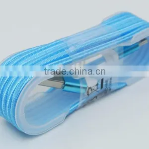 Metal Nylon Woven USB Cable With Blister for I6 Phone Cable OD 3.5mm thumbnail-6