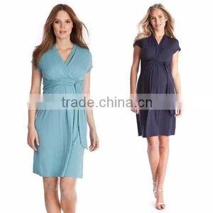Spring Summer New Maternity Breastfeeding Rap One Piece thumbnail-1