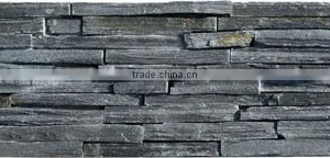 Real Factory Price Black Slate Thin Strip Cultured Stone thumbnail-2