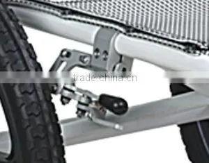 Rehabilitation Therapy Supplies Topmedi High End Aluminum Lightweight Leisure and Sport Pool Wheelchair thumbnail-4