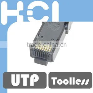 Taiwan Supplier Direct Attach Toolless Adjustable RJ45 UTP Modular Plug for Cat 6A Cable thumbnail-5