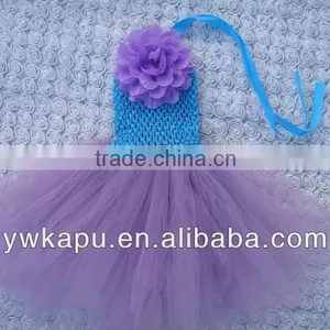 Top Quality Tutu Dress Fancy Design Baby Girl Dress With Flower Cheap Price Made in Kapu thumbnail-1