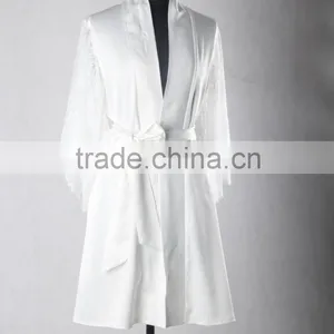 RB006 OEM 2015 Wholesale Luxurious Silky Feel Women's Sexy Kimono Robe thumbnail-3