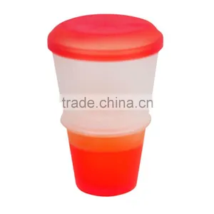 Good Quality 2 in 1 Take It To Go Container Milk Cereal To Go Pp Plastic Cup thumbnail-6