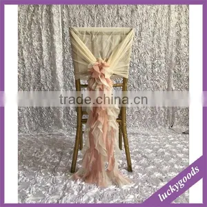 Champagne Hot Sale Popular Wedding Chair Cover thumbnail-6