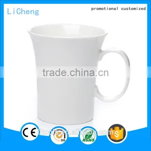 Novetly Design White Porcelain Cup and Mug Coffee Mug Cup Drinking Cup With Handle thumbnail-6