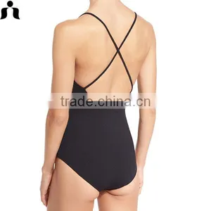 2017 OEM LADIES Bathing Suits One Piece Swimsuit Sport Wear thumbnail-2