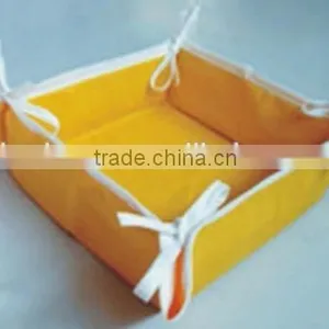 Rectangle Folding Washable Woven Fabric Baking Bread Basket thumbnail-6