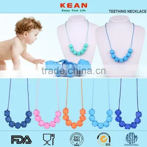 High Quality Silicone Chewable Beads Jewelry Baby Teething Necklace thumbnail-2