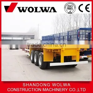 High Quality Cheap Flatbed Semi Trailer From Chinese Factory thumbnail-3